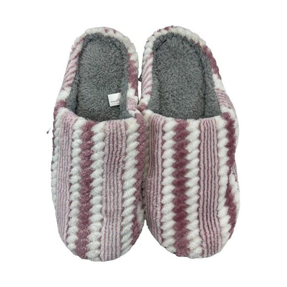 Royal Deluxe Sole Selection Womens 10-11  Memory Foam Slippers Pink‎ White - Picture 2 of 5